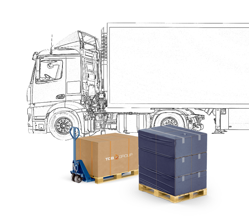 TCB Freight Dublin Lorry and Freight Illustration