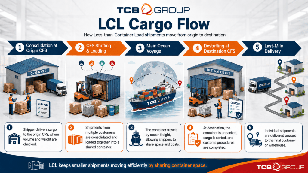LCL shipments from Japan to Dublin
